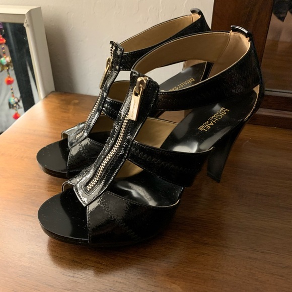 michael kors zip up heels